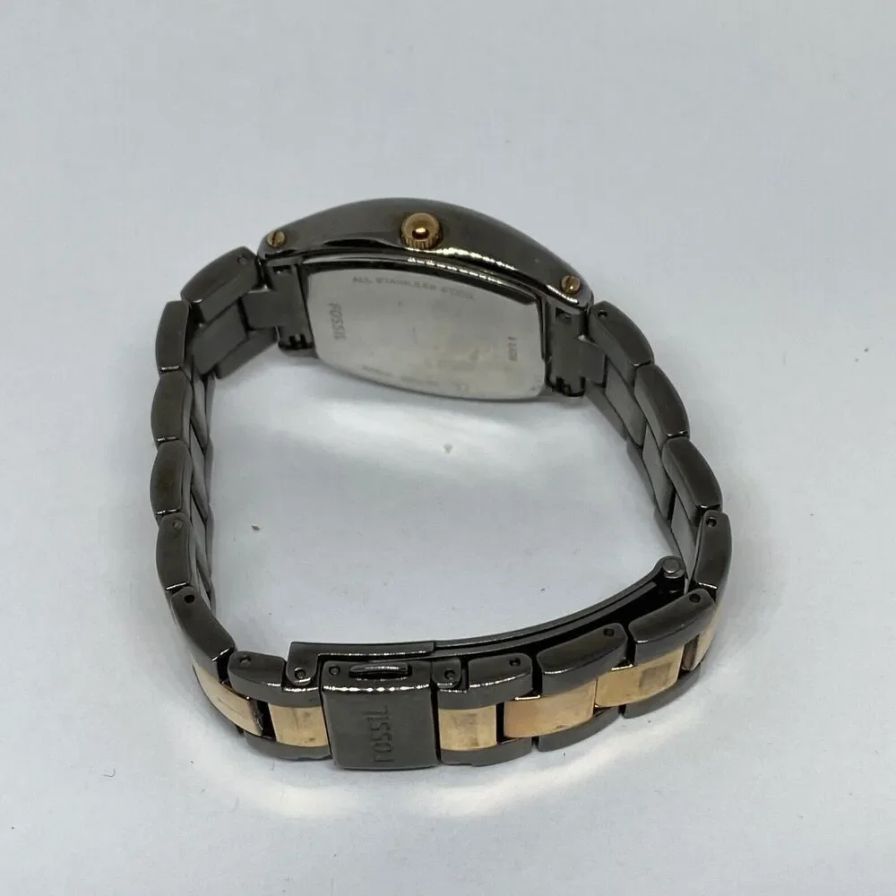 Fossil ES3059 Women's Stainless Steel Analog Black Dial Quartz Wrist Watch JK852